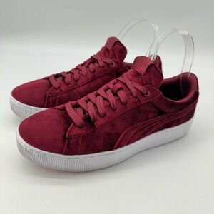 Puma Vikky Faux Suede Platform Velvet Softfoam Sneakers 8 Streetwear Mob Money
